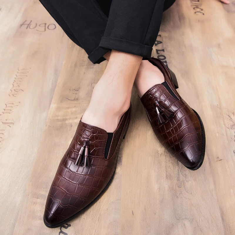 fashion snake skin leather shoes men luxury brand designer fish dress male footwear wedding italian brogue oxford shoes for men (25)