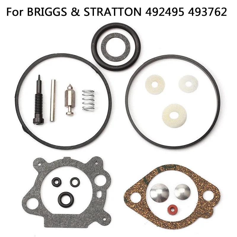 

Carburetor Rebuild Kit Set For BRIGGS STRATTON 492495 493762 498260 Quantum New