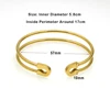 Delicate Fashion Classic Pin Bracelets & Bangles Jewelry Stainless Steel Pin Shape Bangles for Women Party Gift 3