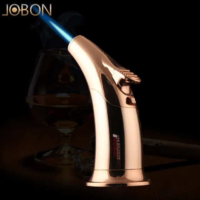 Креативная ветрозащитная Бутановая газовая надувная Зажигалка jobon с безопасным