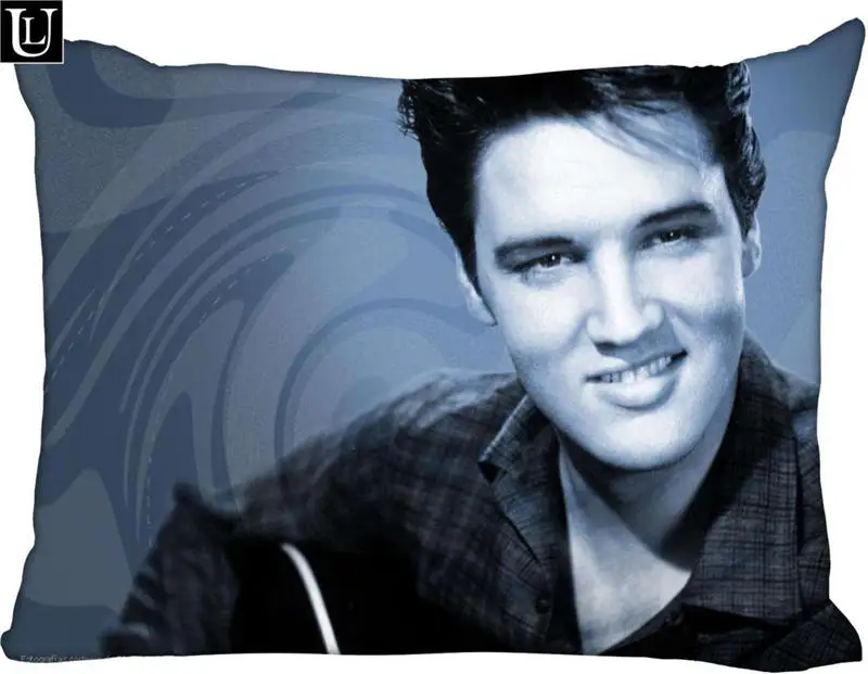 

Custom Elvis Presley Rectangle Pillow Cover Size 45x35cm (one side) Print Custom Zipper Polyester Cotton Pillowcase more size