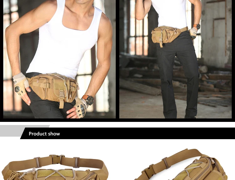 New Big Men Belt Pouch Bag Waterproof Male Bum Bags Military Waist Packs Nylon Fanny Pack For Women Army Hip Bag Camouflage (4)