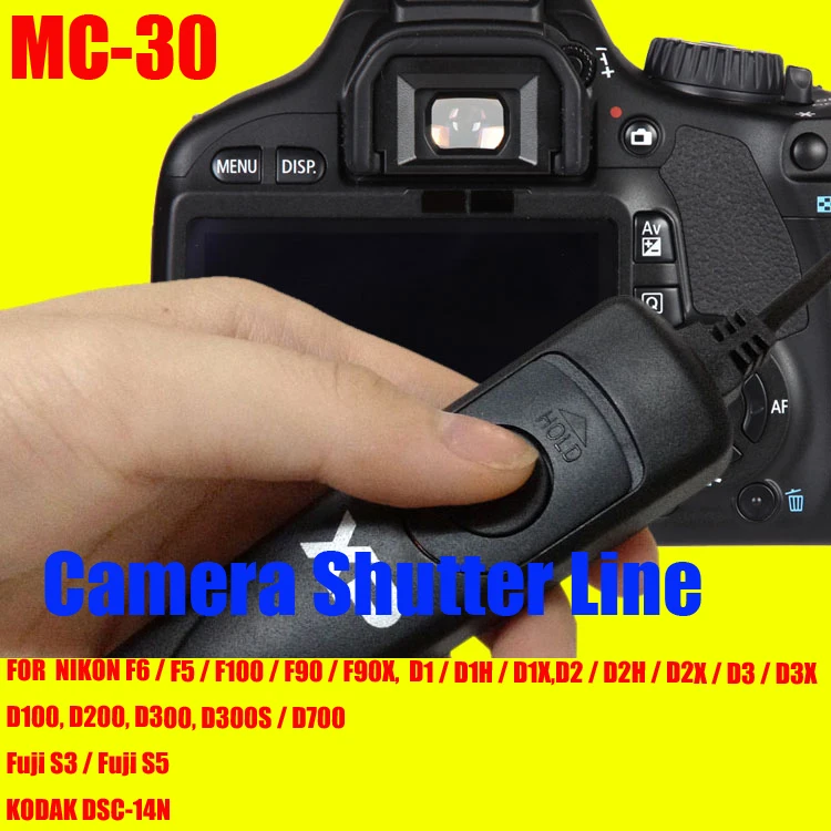 MC 30 Camera Shutter Release for S3 S5 1M DSC 14H Nikon F6 F5 F100 F90 F90X D1 D1H D1X D2 D2H