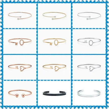

SHINETUNG Original 100% S925 Single Row Heart-Shaped（ Ellipse ）Trendy Bracelet Women Logo High-End Jewelry