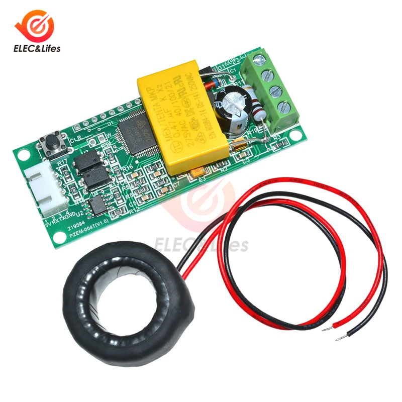 

80-260V 100A Multifunction AC Digital Current Meter Watt Power Volt Amp current Test Module PZEM-004T For Arduino TTL COM2 COM3