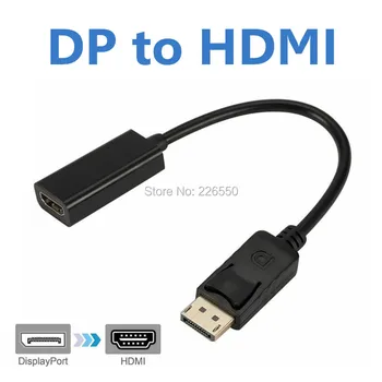 

100pcs Thunderbolt Display Port DisplayPort Male DP to HDMI Female Converter Cable Adapter For Apple Macbook Mac Pro Air 4K