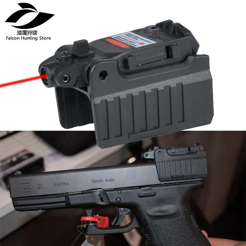 Hunting Accessories Pistol Rear Iron Sight Red Laser sight Fit Airsoft