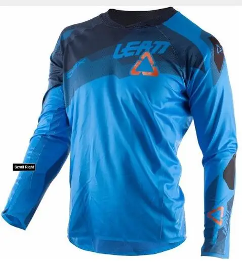 

New 2019 Blue Cycing Jersey long sleeve Men Motorcycle Motocross Jersey Racing DH Downhill MX T shirt