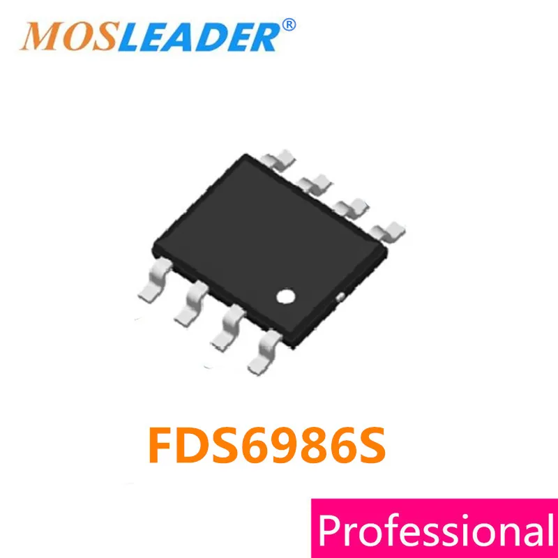 

Mosleader FDS6986S SOP8 100PCS Dual N-Channel 30V 6.5A 7.9A Original old year making High quality