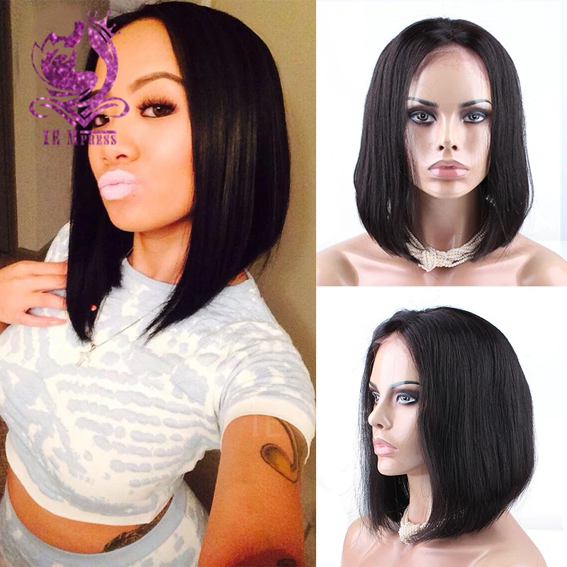130 density Virgin Carbodian Hair Bob Wig Glueless Human Wigs Unprocessed Short for Black Women on sale | Шиньоны и парики