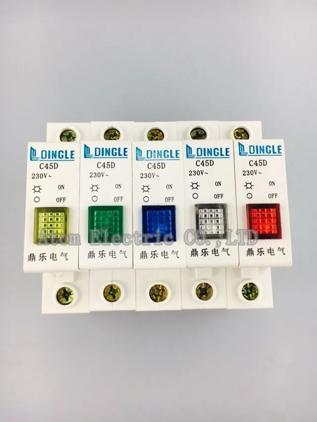 LED lamp C45circuit breaker indicator light signal lamp 230V red yellow