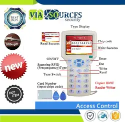 RFID копиры/программист ID/IC чтения-Writer + 5 125 кГц + 5 13,56 МГц идентификационная Карта 9 частота копия зашифрованные NFC Smart дубликатор карты