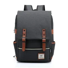 Los Hombres de moda Lienzo Mochilas Diarias para Bolsa de Ordenador Portátil de Gran Capacidad Casual School Student Mochilas Mochilas de Viaje