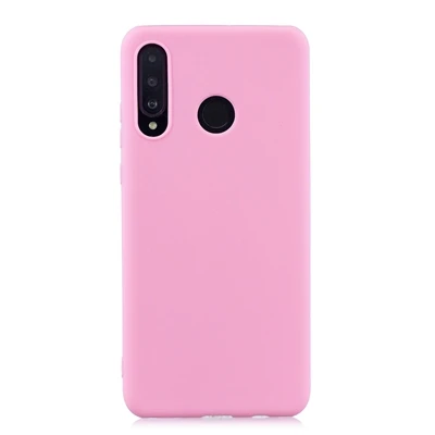 Резиновый ТПУ силиконовый чехол для huawei P30 P 30 Pro карамельный цвет Мягкий ТПУ задний Чехол для Coque huawei P30 Lite huawei P 30 Lite чехол - Цвет: Dark Pink