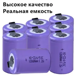 8 шт. набор 4/5SC батарея 1,2 v 1200 mah аккумуляторные батареи для электроинструментов для электрических отверток для дрелей-цвет случайный