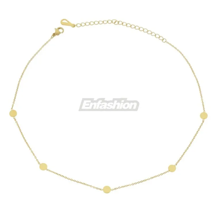 Enfashion ожерелье-чокер с геометрическим треугольником и звездой золотого цвета ожерелье с подвеской из нержавеющей стали женское чокер