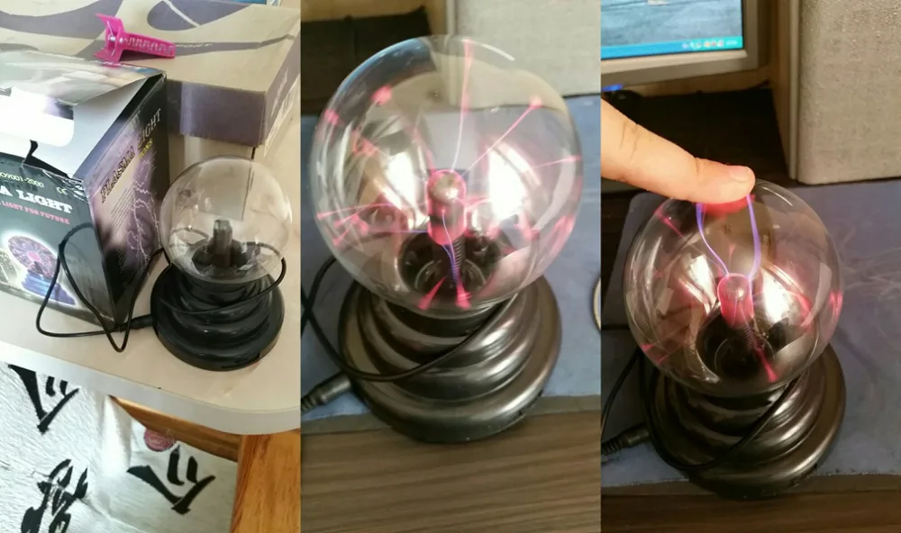 ICOCO Одежда высшего качества 3 дюймов Магия USB Plasma Ball Сфера Магия света плазменный шар кристалл прозрачный свет лампы украшения дома