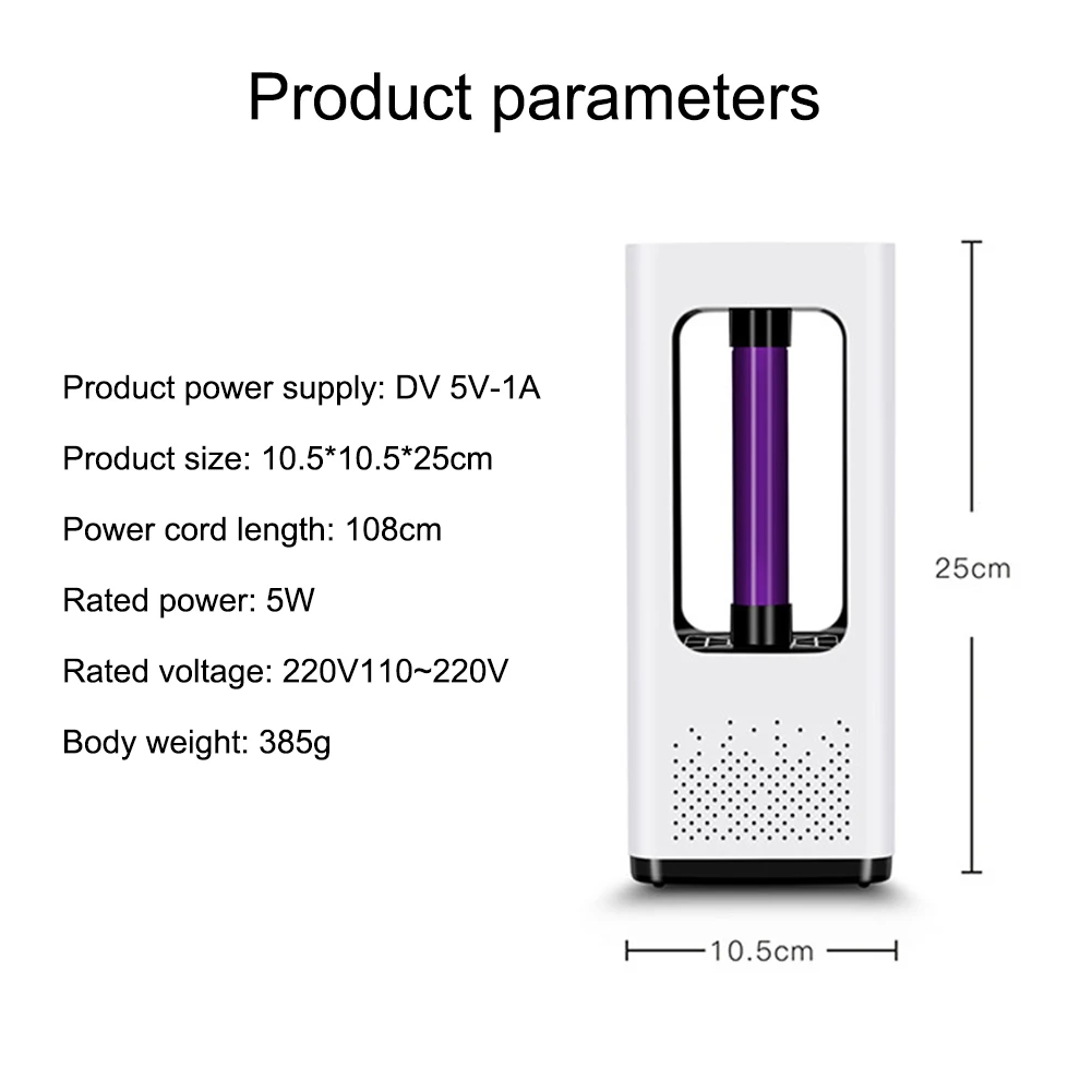 Безопасность USB лампы против насекомых Ловушка для мух лампа насекомых Репеллент электроубойка комаров домашняя гостиная борьба с