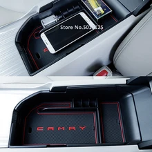 Car Central Armrest Storage Box Container Interior Stowing Tidying Accessories Car Styling For Toyota Camry 2018 Car Central Armrest Storage Box Container Interior Stowing Tidying Accessories Car Styling For Toyota Camry 2018