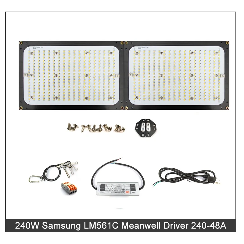 Светодиодный светильник для выращивания квантовой доски 120 Вт 240 Вт полный спектр samsung LM301B/LM561C 3000 K/3500 K Meanwell драйвер DIY светодиодный светильник для выращивания растений - Испускаемый цвет: Samsung lm561c 240W