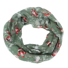 Feitong, Рождественский женский шарф с Санта-Клаусом, снеговиком, Солнцезащитный марлевый шарф, женский шарф, женское пончо, Sjaal