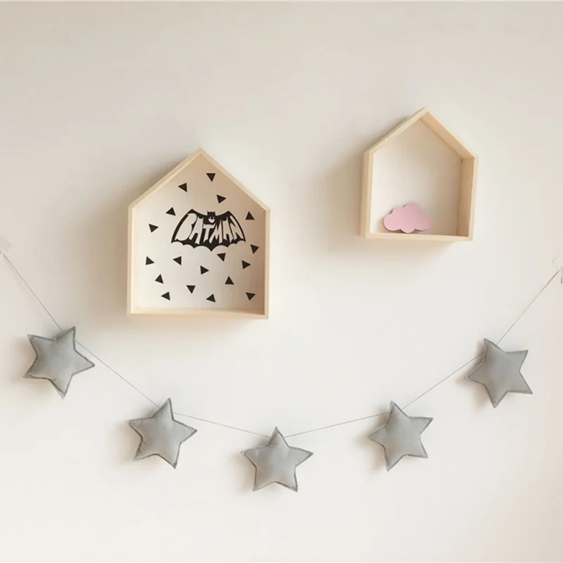 Гирлянда ручной работы в скандинавском стиле, деревянный баннер из бисера, детская Рождественская декорация для детской комнаты, лучшие подарки