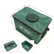 Рыболовная ткань портативная корзина складная емкость для воды сумка Рыболовная Снасть Фишер