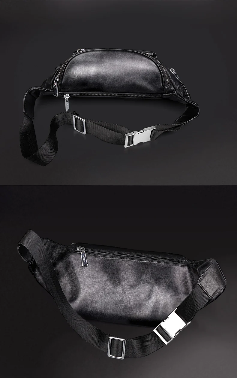 Padieoe Кожаная поясная сумка для мужчин, мужская модная дорожная сумка для телефона, повседневные поясные сумки, регулируемый плечевой ремень, поясная сумка