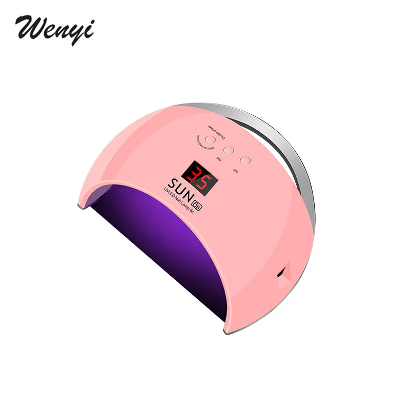 

SUNUV SUN6 48W Dual UV LED Nail Lamp Nail Dryer Gel Polish Curing Light with Bottom 30s/60s/99s Timer LCD display