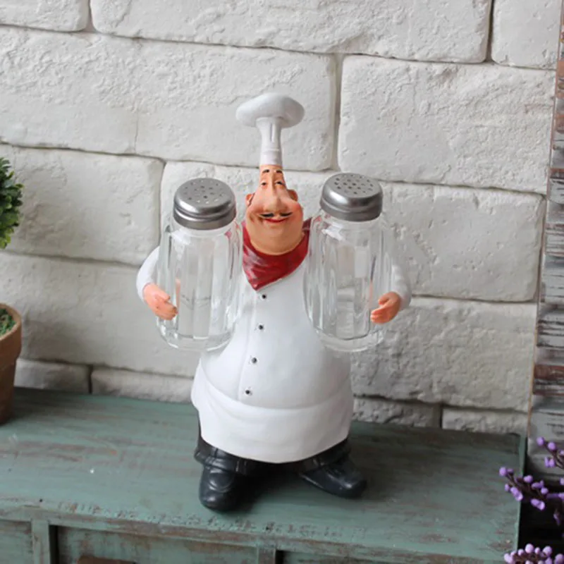 Artificial Chef Kitchen Decoration Figurines Miniatures Resin Ornament Vintage Home Decor Accessories For Restaurant Bar Shop2