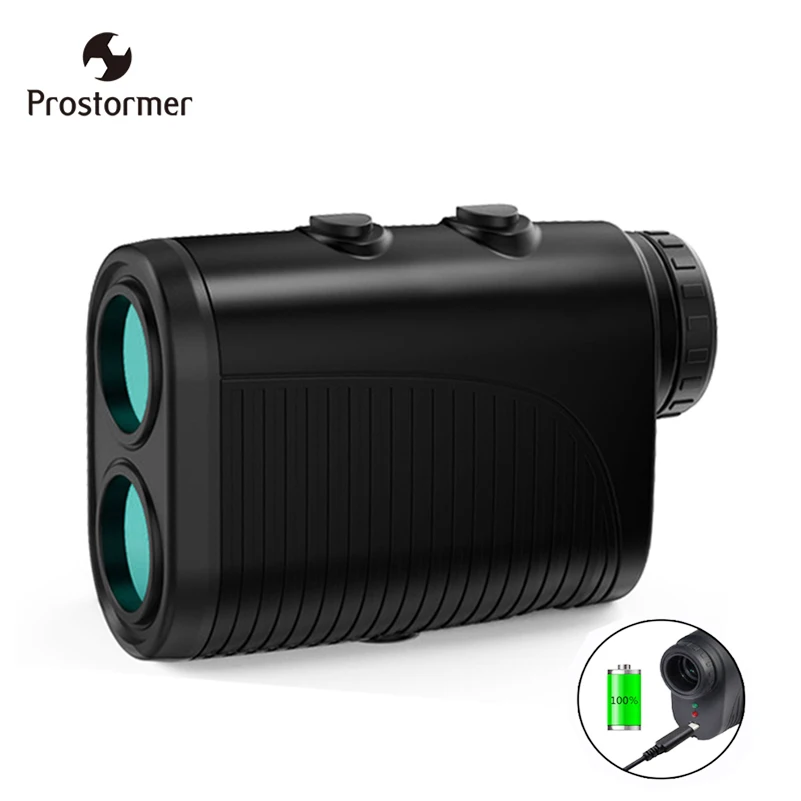 

Prostormer 800/1000/1200m Monocular Telescope laser Rangefinder Golf Hunting laser Distance Height Angle Meter USB rechargeable