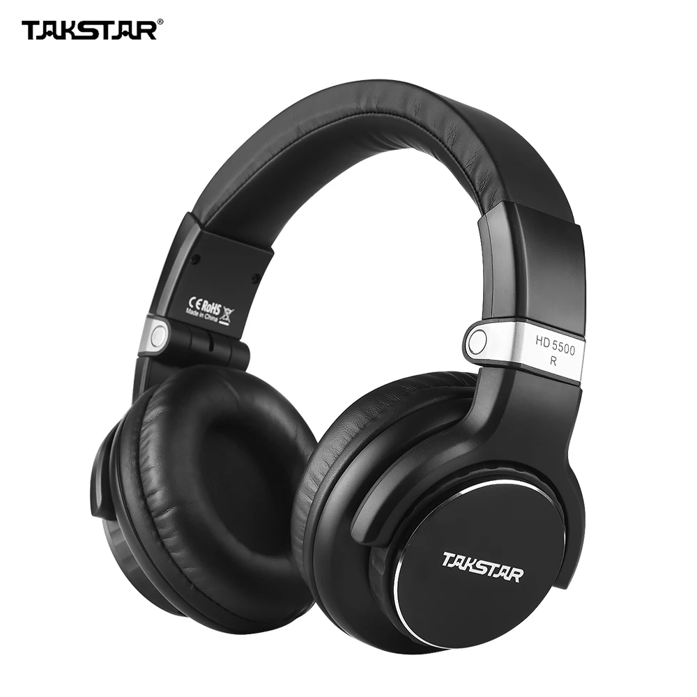 TAKSTAR HD 5500 Накладные Наушники Профессиональные студийные DJ наушники с шумоподавлением Проводная гарнитура для мониторинга записи музыки