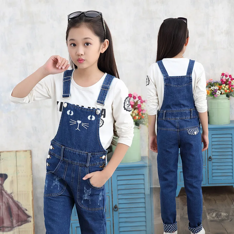 Children's Overalls 2019 Skinny Pants Child Kids Denim Overalls Children Clothes Casual Pants