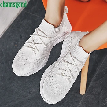 

CHAMSGEND Shoes Couple Breathable Running Shoes Lightweight Sneakers Hot Sell Fluorescence Breathable Sports Walking Gilrs 09