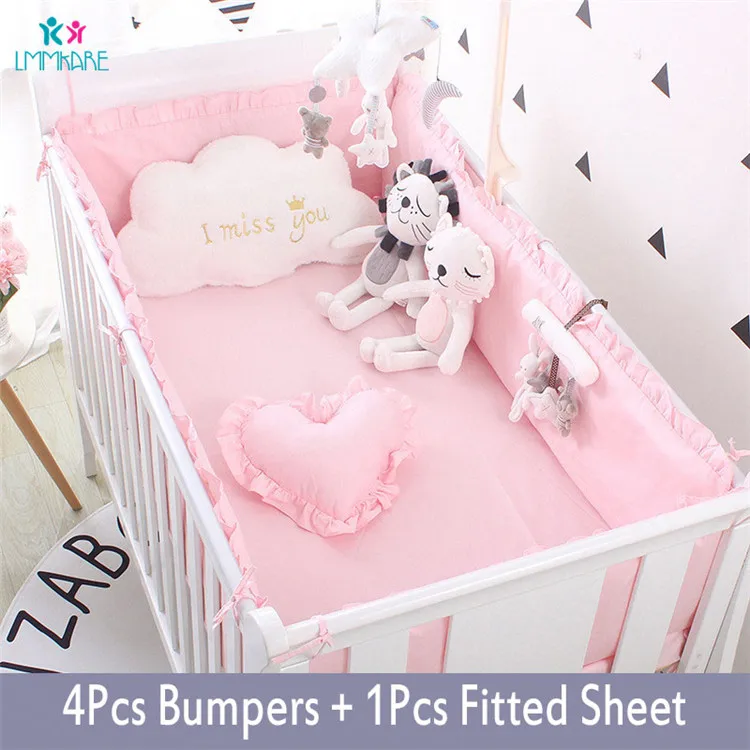5Pcs-Baby-Breathable-Crib-Bumper-Pad-Oval-Bed-Crib-Liner-Set-for-Baby-Boys-Girls-Safe(3)