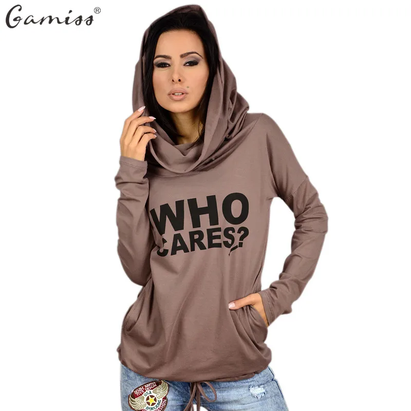 Gamiss Women Hoody Spring Female Long Sleeve Thin Casual