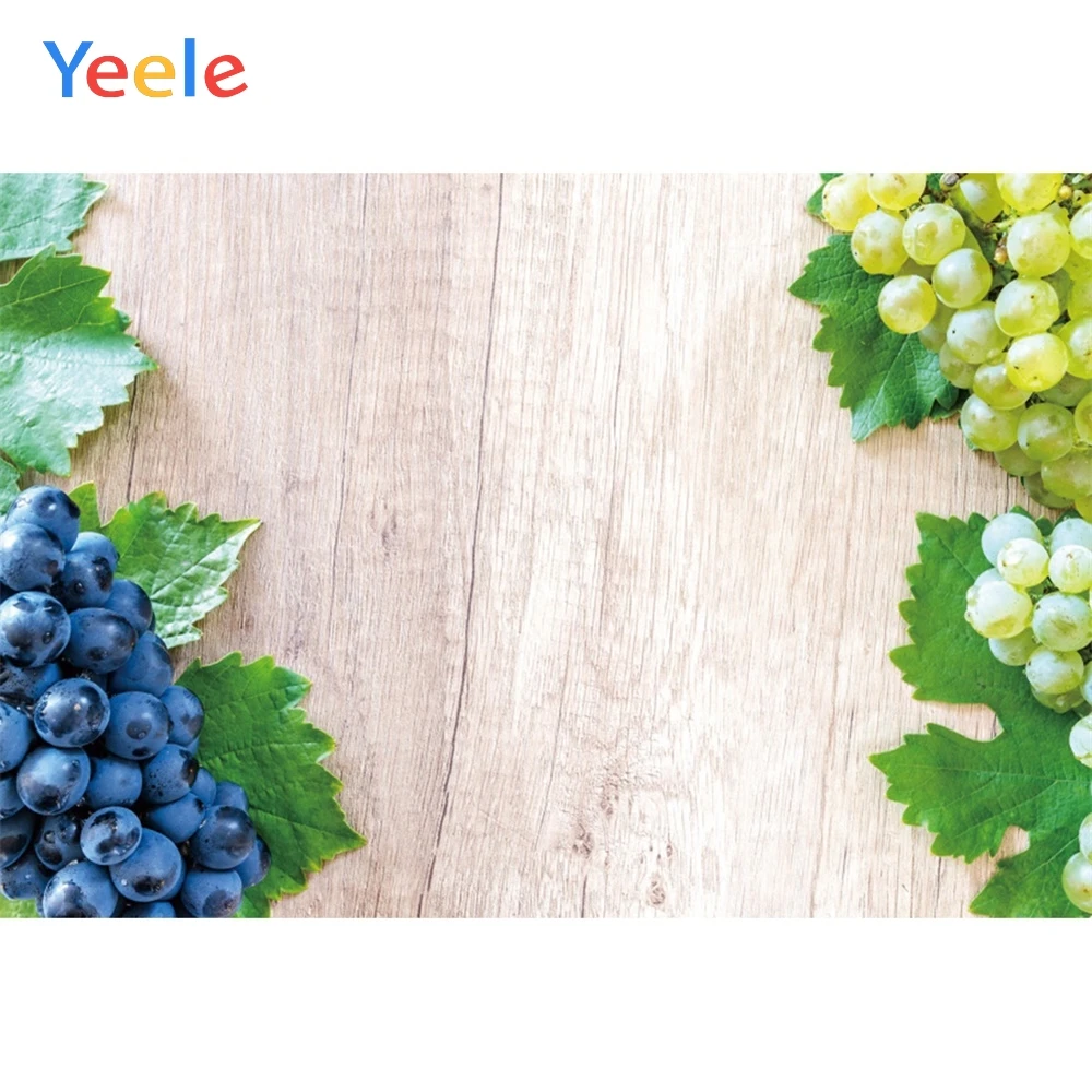 

Yeele Wood Natural Background Sweet Grapes Wallpaper Photography Backdrop Personalized Photographic Backgrounds For Photo Studio