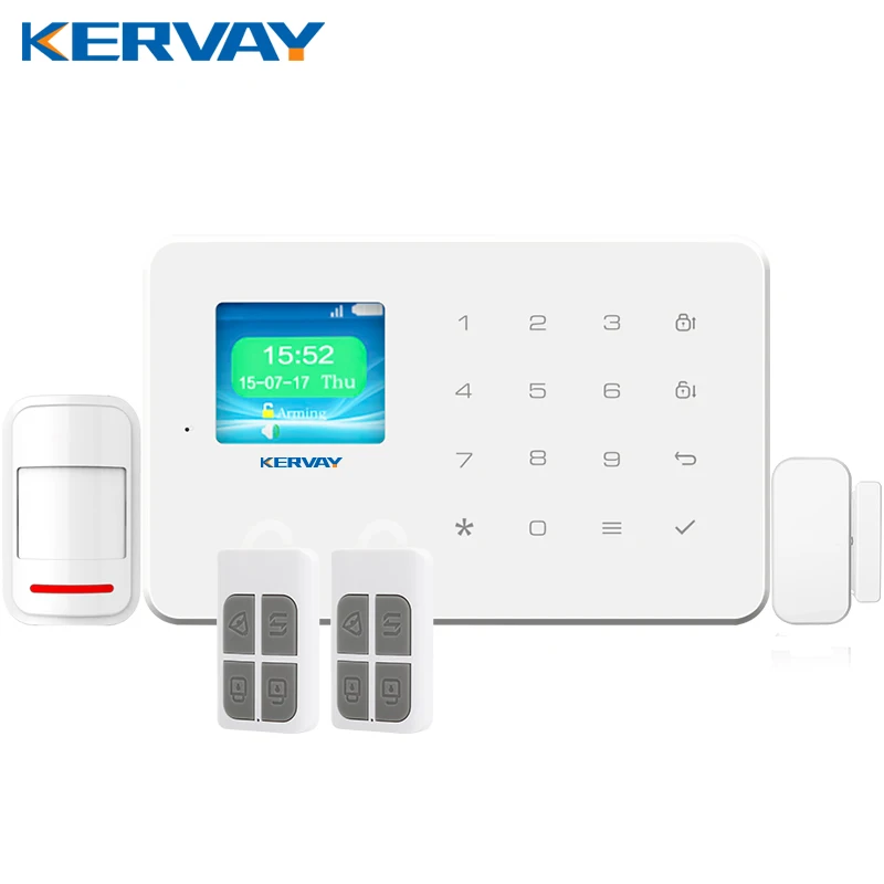bilder für Kervay 433 mhz drahtlose gsm hause alarmanlage mit motion detektor touch panel lcd disply ios android app bilder für Kervay 433 mhz drahtlose gsm hause alarmanlage mit motion detektor touch panel lcd disply ios android app