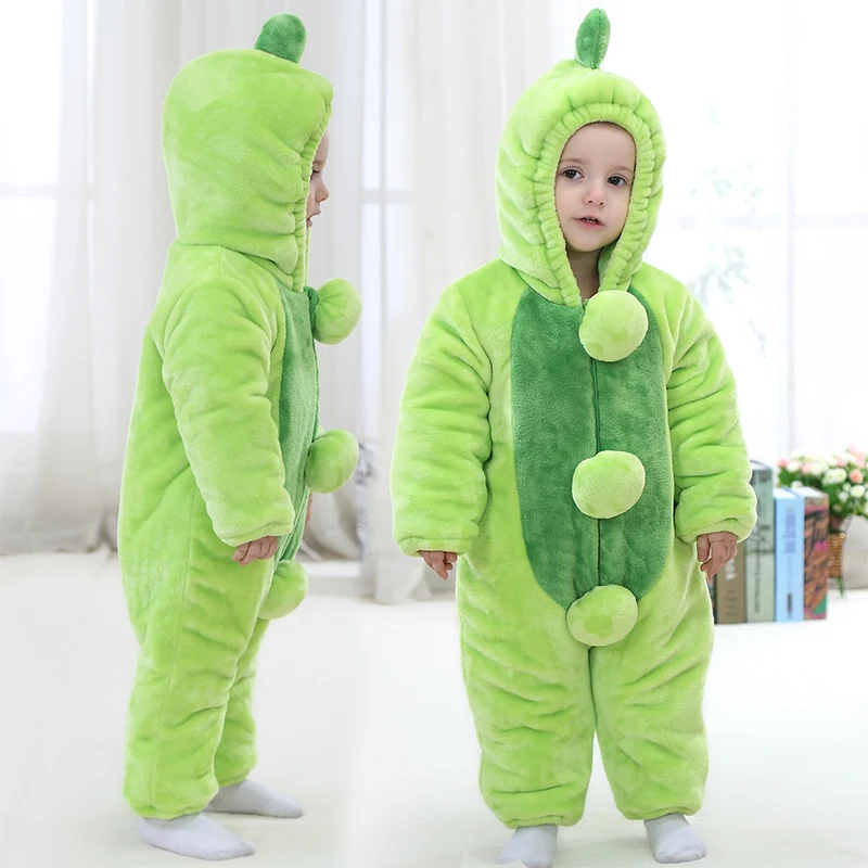 

Super cute cartoon winter cotton baby baby cotton thickening 1-3 years old, baby warm winter climbing clothes