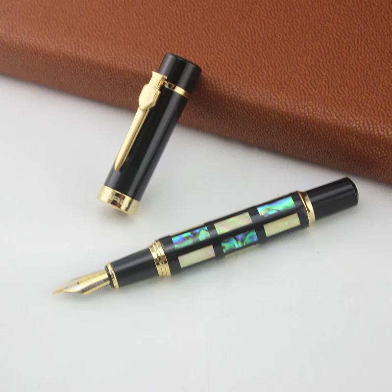 JinHao 650 или 8802 авторучка Роскошная оболочка резьба F перо для каллиграфии