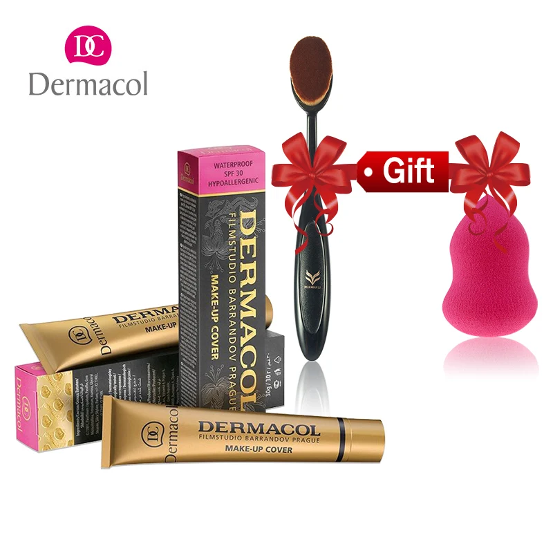 

Dermacol brand 100% Original Concealer Liquid Foundation Cream Freckles Acne Scar Waterproof Professional Primer Makeup Cream
