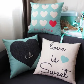 

Sweet Heart Love for Valentines Decorative Pillow /Home Decor Cushion/ Love is Sweet Sofa Throw Pillows /Car Seat Cushions