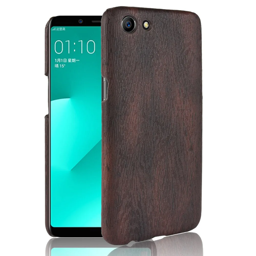 

Wood PU Leather PC hard Cover Soft Wood Slim Case For Oppo A83 F5 lite R15 Dream F5 A75 A73 A79 A71 F3 A77 F1S A59