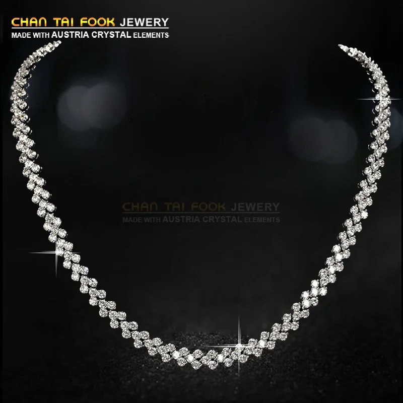 

IREACESS New fashion Wedding statement necklace Jewelry for women vintage AAA Zircon crystal necklaces & pendants