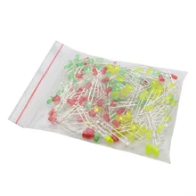 60 шт./лот 3 мм светодиодный набор смешанных цветов красный зеленый желтый светоизлучающий диод Ассортимент 20 шт. каждый