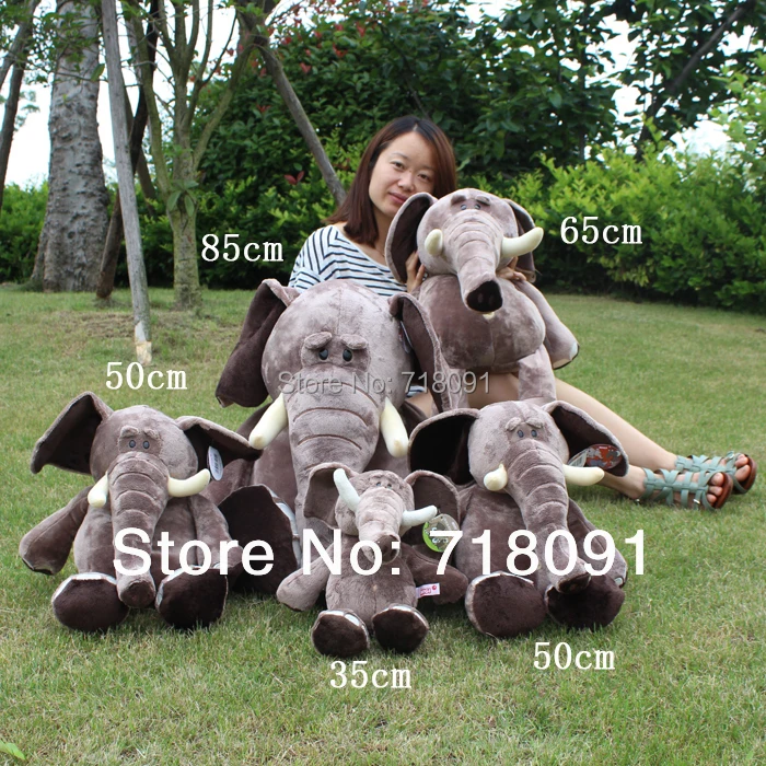 

JESONN The Jungle Animals Giant Stuffed Plush Toy Elephant for Kid's Gifts