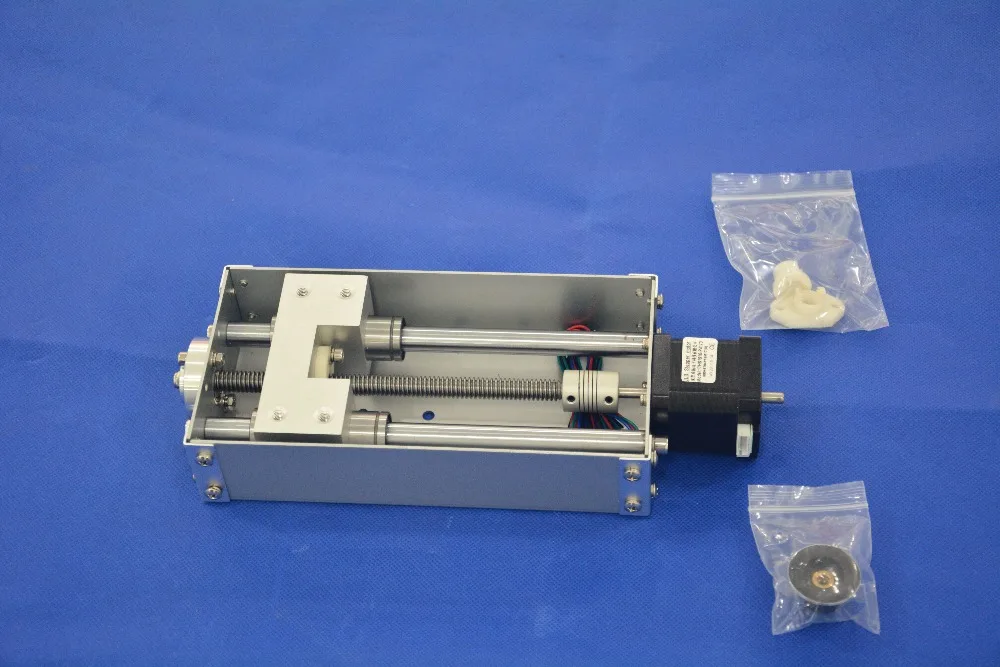 

CNC Sliding Table Manual Sliding SFU1605 Effective Stroke 200mm Cross Slide Linear Guides CNC Machine tool parts