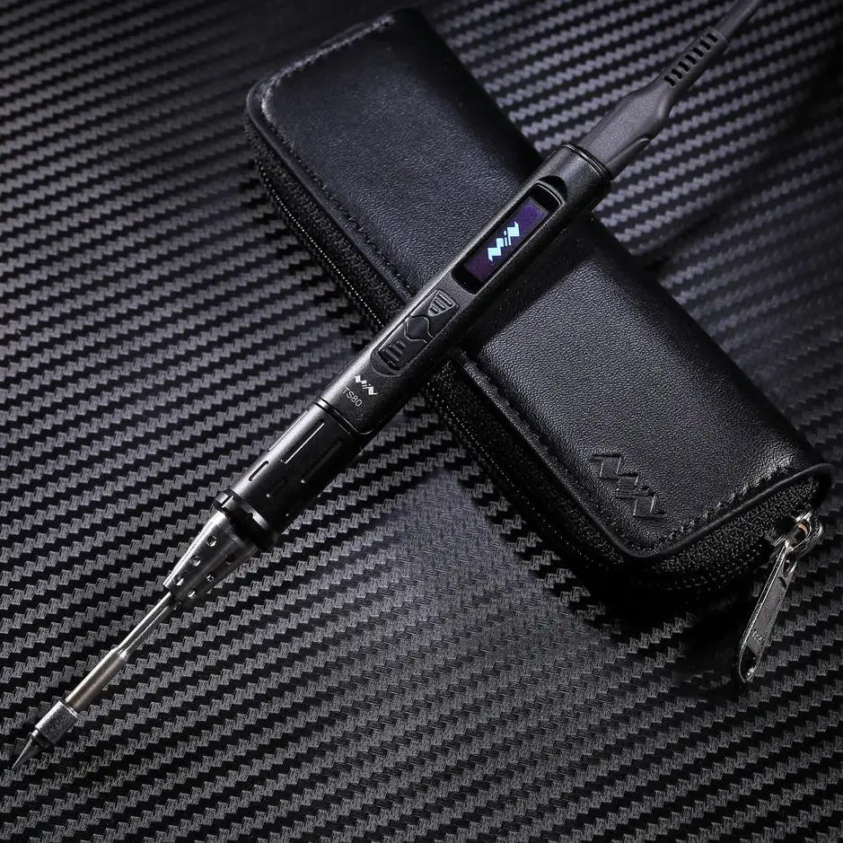 

TS80 Digital OLED USB Type-C Programable Soldering Iron Station Solder Tool Built-in STM32 Chip - More Acc Package