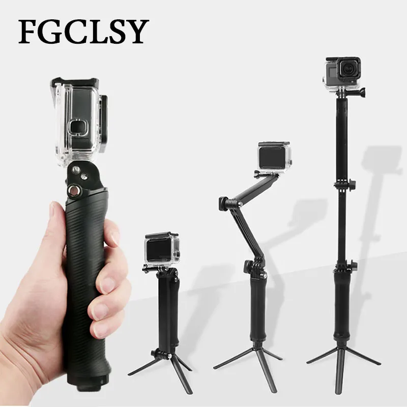 

FGCLSY Waterproof Selfie Stick For Gopro Hero 6 5 4 Session SJ4000 Pau Palo Monopod Extension Arm Tripod For xiaomi yi 4K Camera
