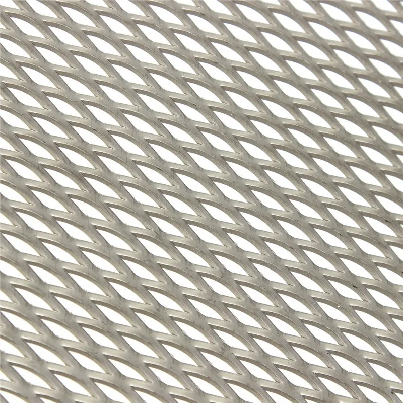 Титановая металлическая сетка, перфорированная алмазная пластина с отверстиями 300x200x1 мм